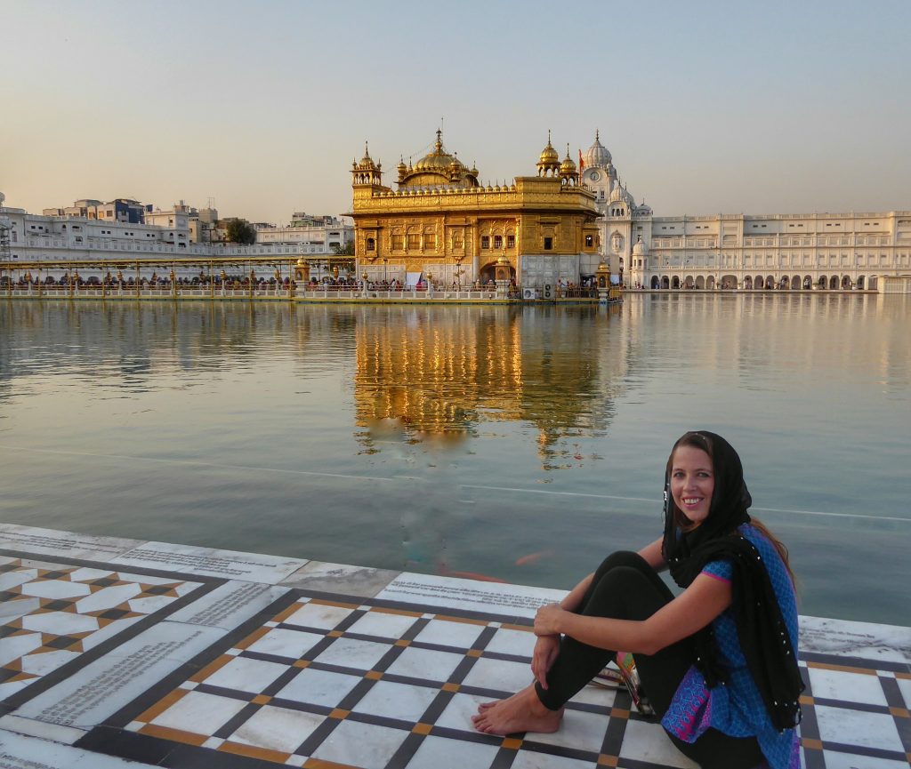 Anna at the golden temple