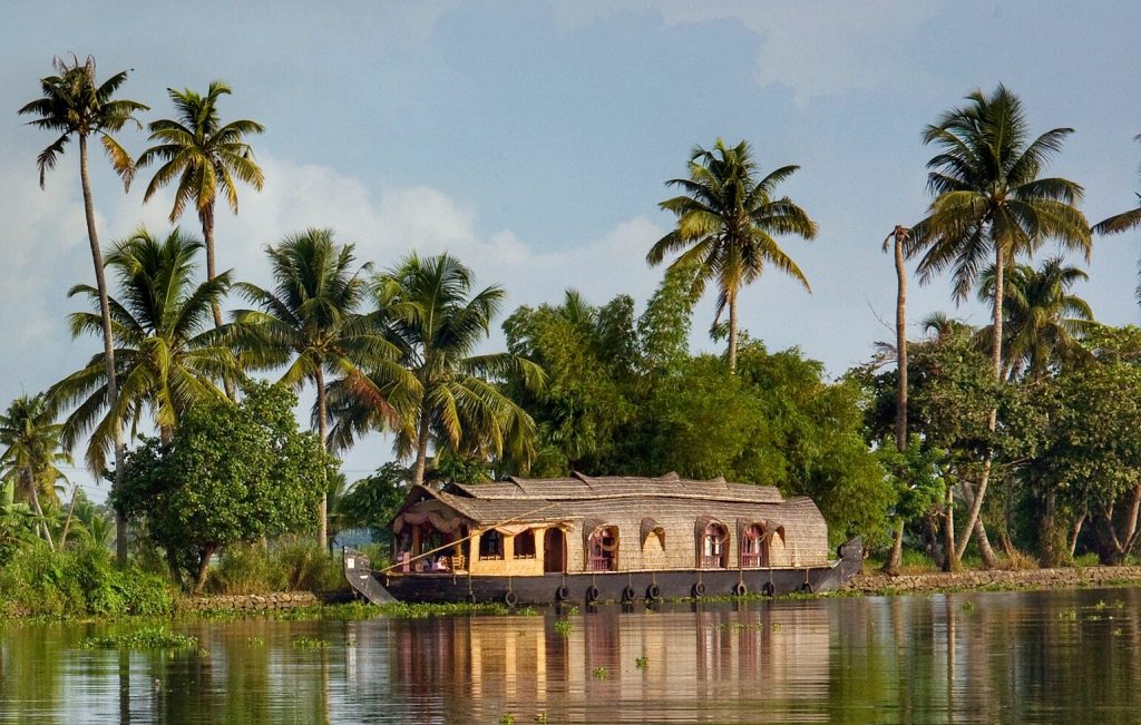 Houseboats on the Kerala backwaters