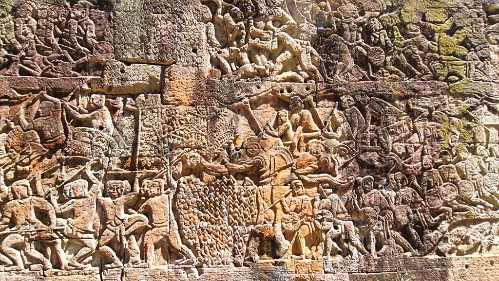 bayon temple carvings angkor temples OP