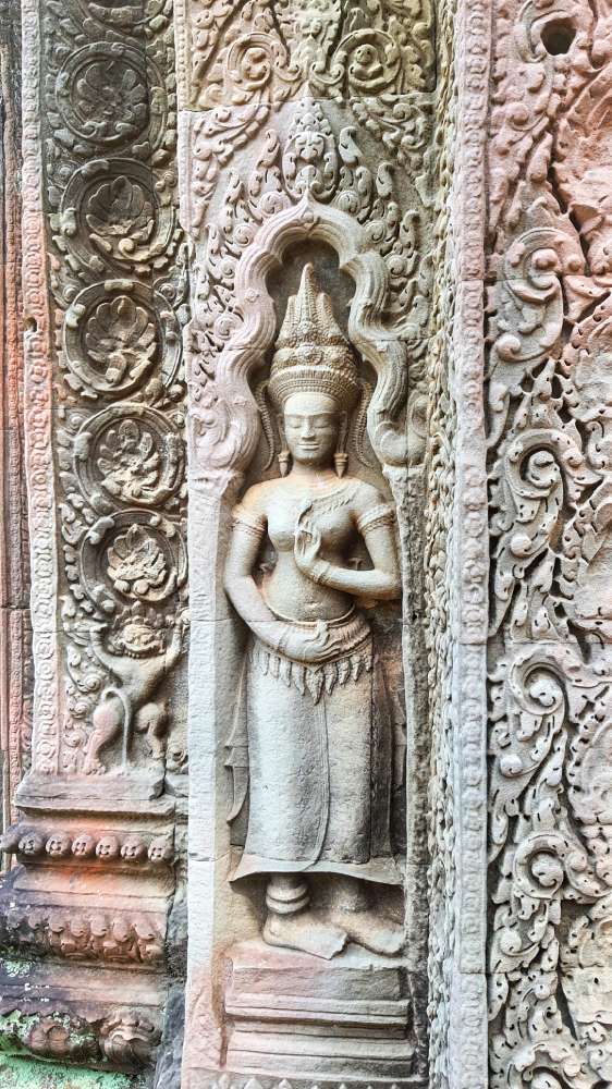 ta prohm temple sculpture angkor temples OP