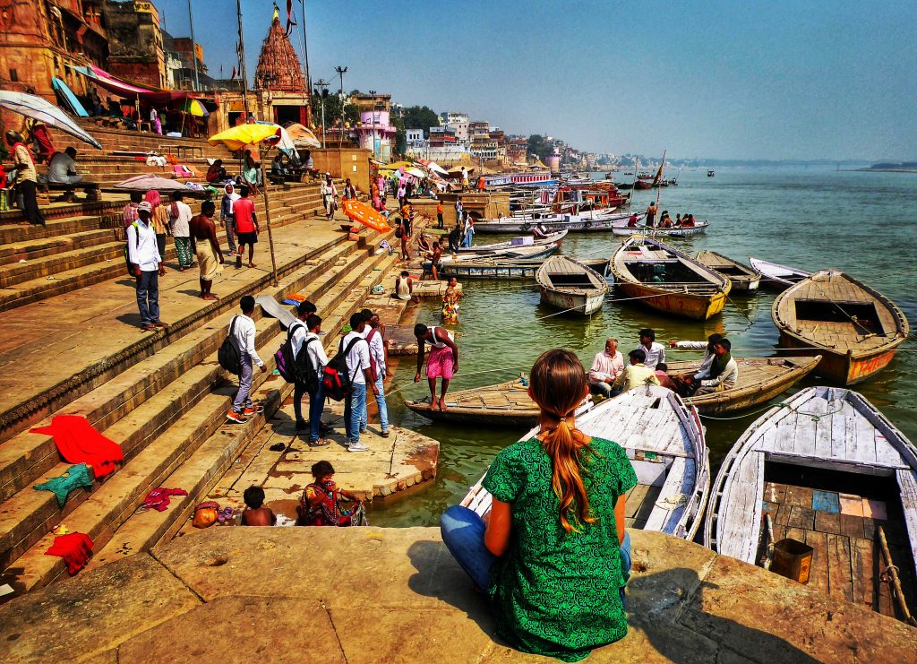 Soaking up the scenes on the ghats in Varanasi 