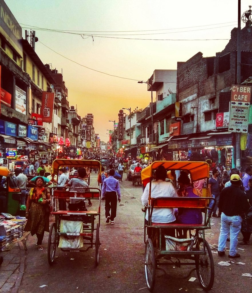 Paharganj at sunset