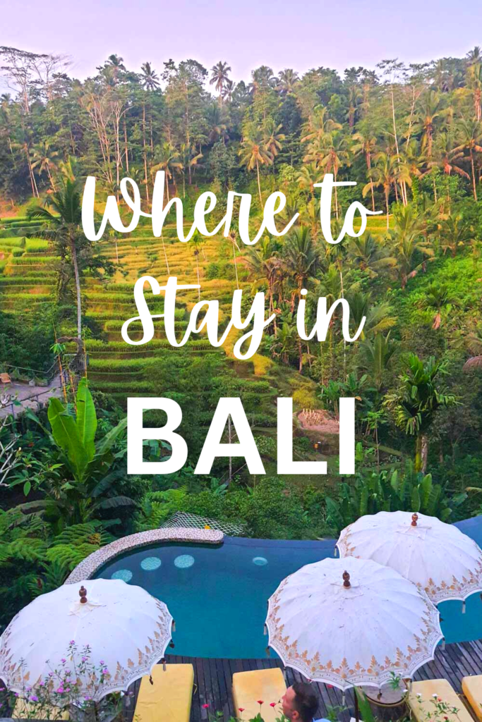 The best places to stay in Bali pin