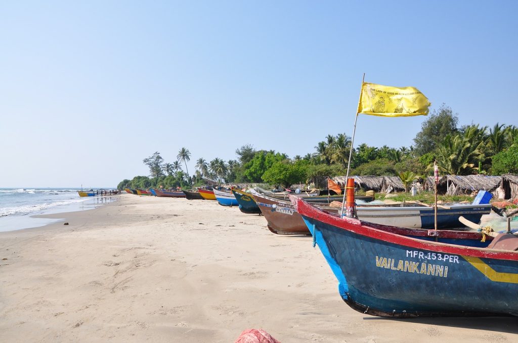 Morjim beach. One of the best places to visit in Goa in 3 days