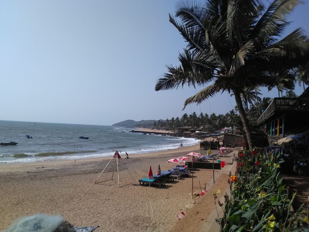 Unedited photo taken of Anjuna Beach with the Trabug smartphone