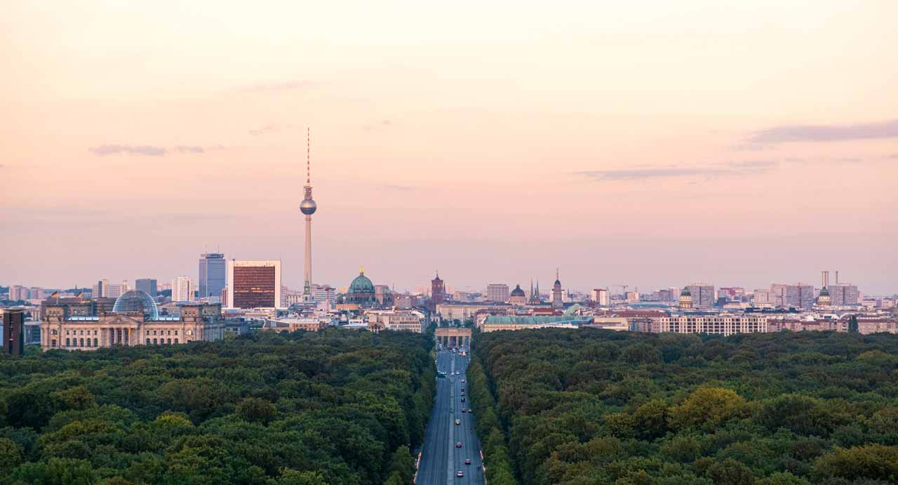 sunset in berlin