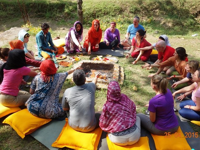 yogada in the himalayas fire ceremony