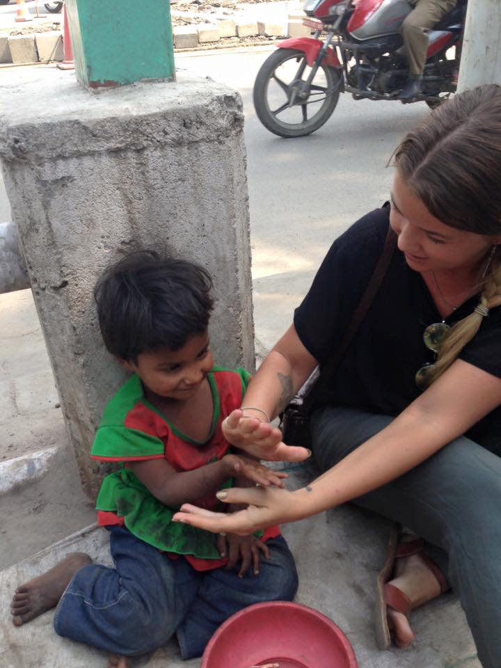 child begging nepal