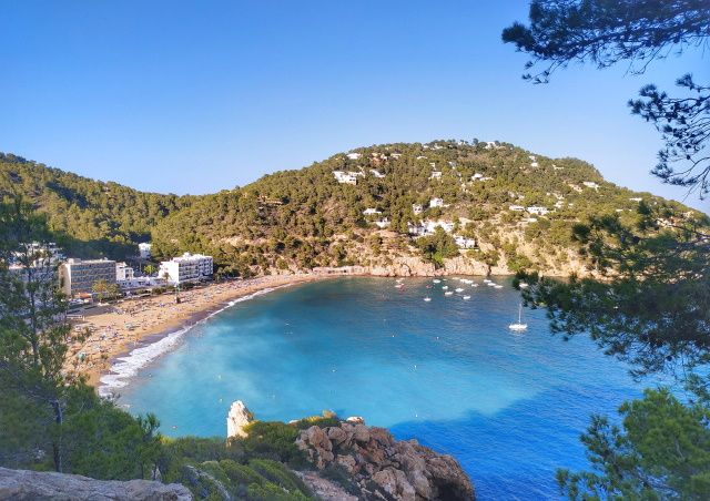ibiza coast cove sea