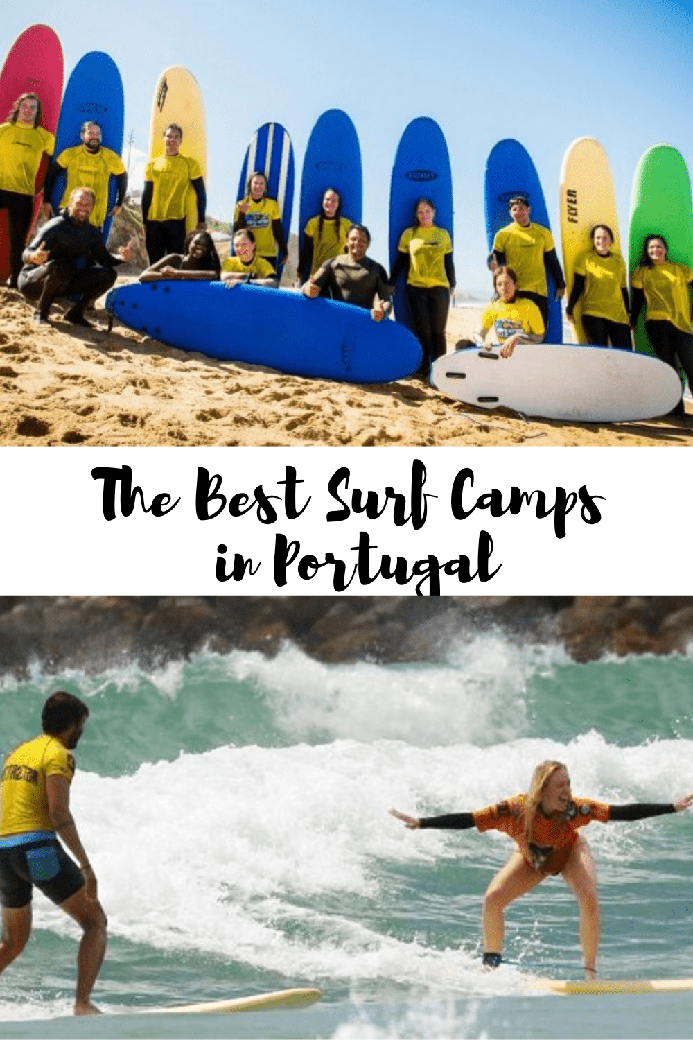 The Best Surf Camps in Portugal pin