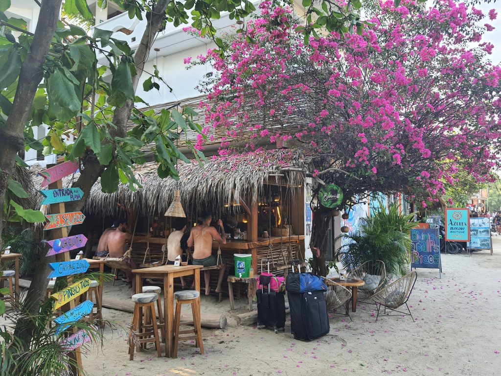 Cafes and Bars in trendy La Punta, Puerto Escondido