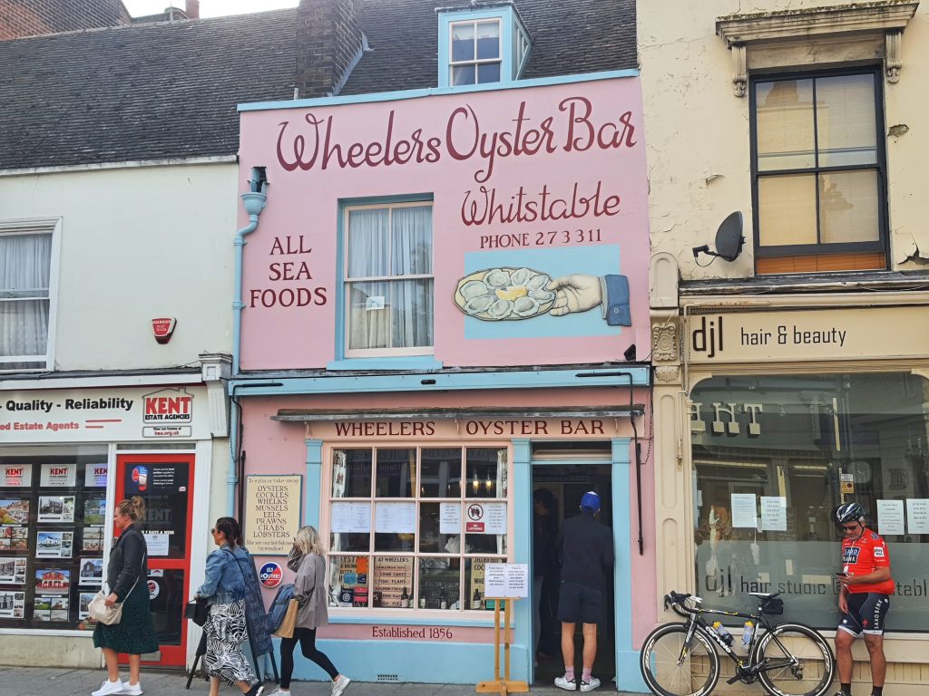 One of the most instagrammable places in Whitstable - Wheeler's Oyster Bar