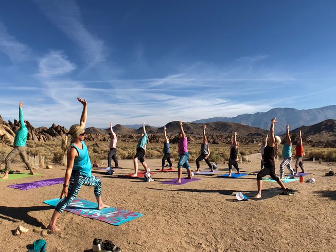 whitney base camp climbing school yoga class yoga retreat in california usa