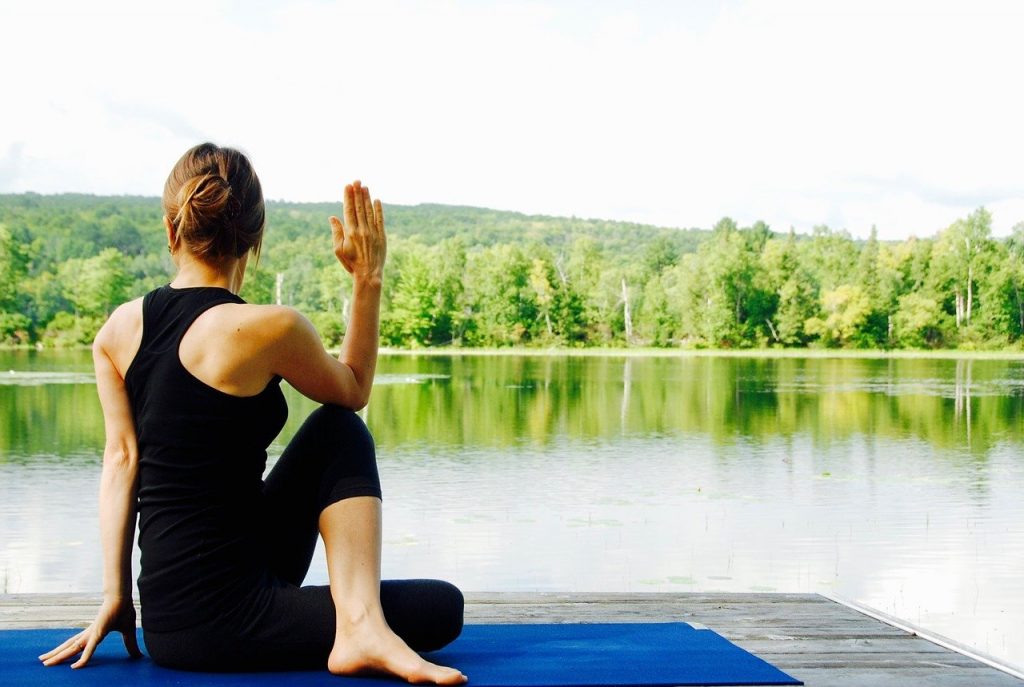 yoga on a lake, yoga retreat in canada