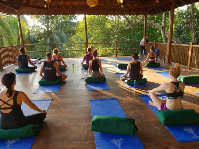 salty pelican yoga class one of the best surf and yoga retreats in sri lanka