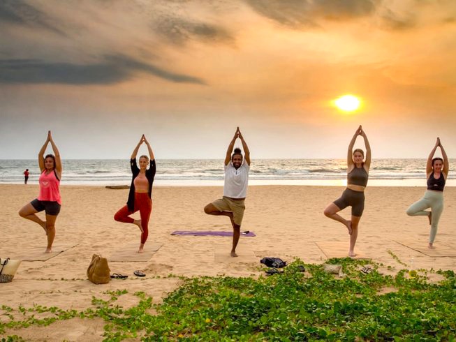 yoga bee retreat beach yoga in sri lanka