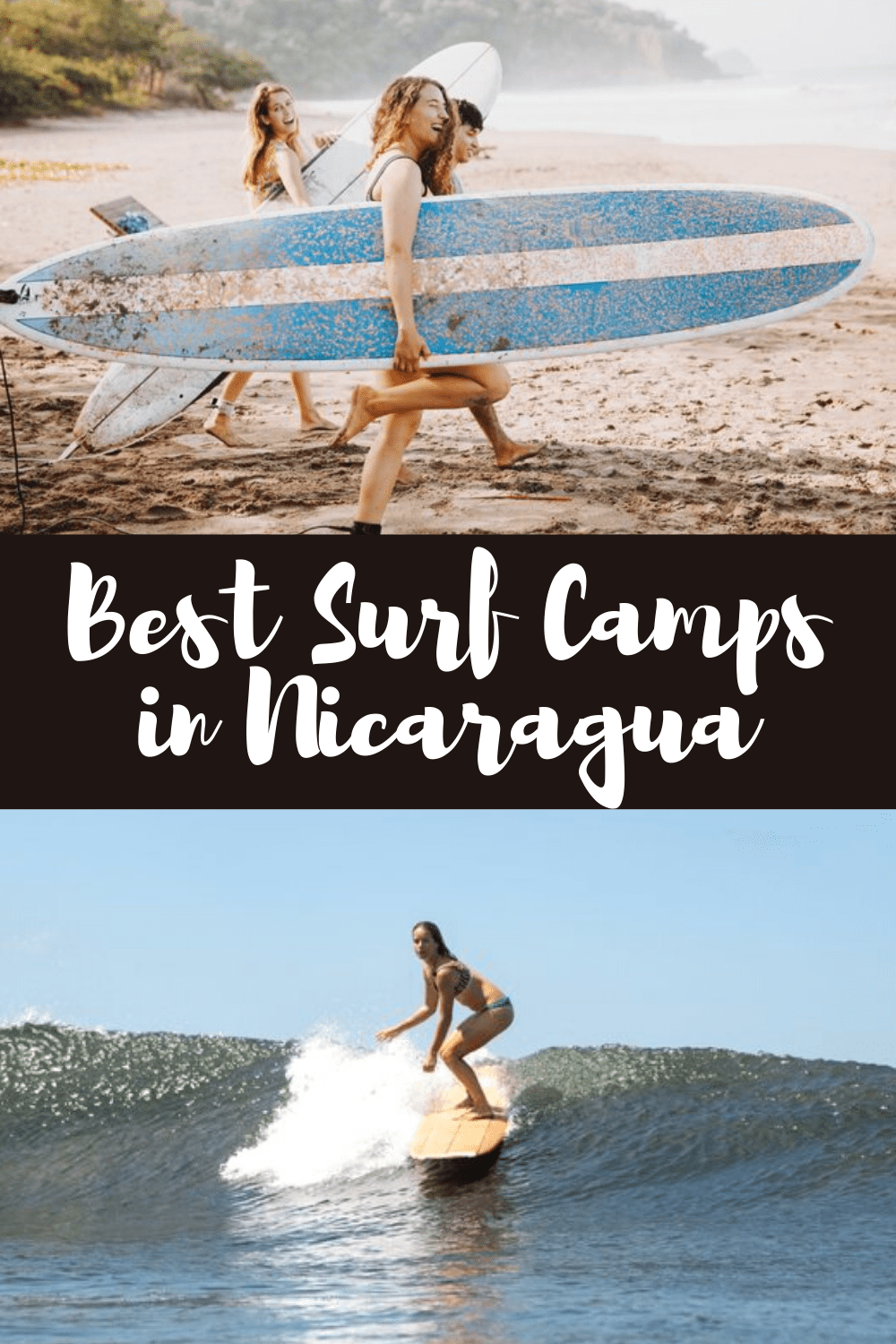 Best Surf Camps in Nicaragua pin