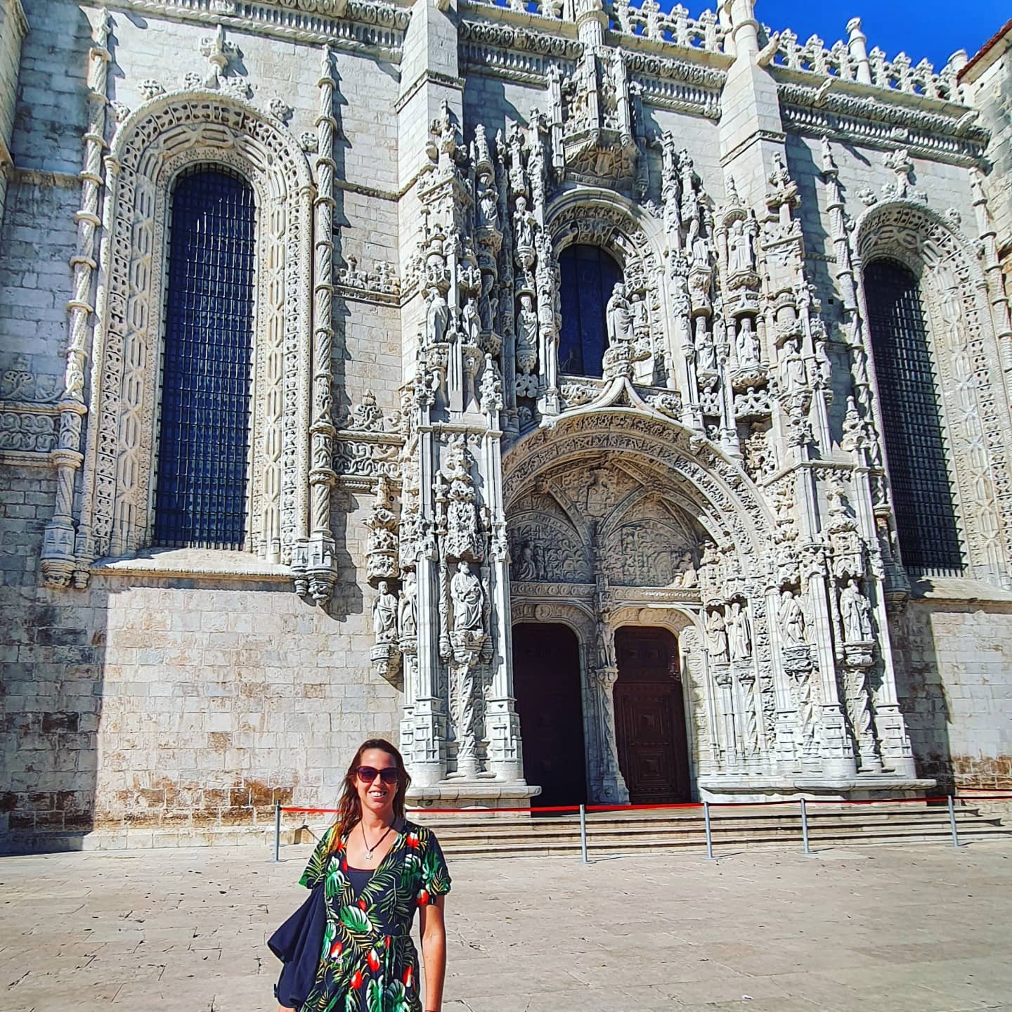 anna me Jeronimos Monastery Belem Lisbon Portugal