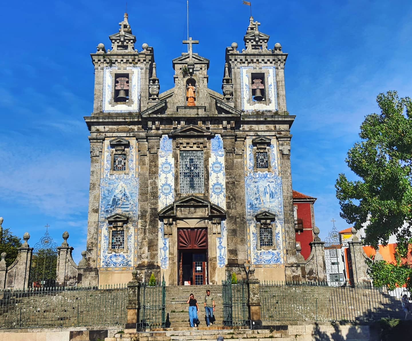 blue moasic church porto portugal