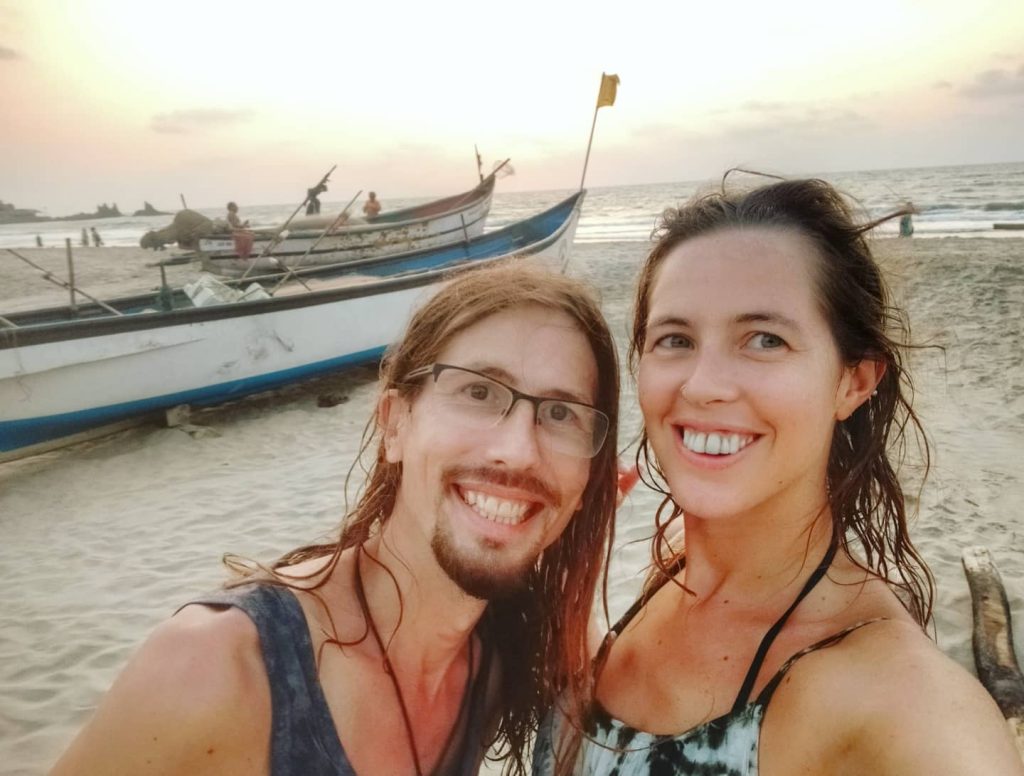 damien and anna goa beach