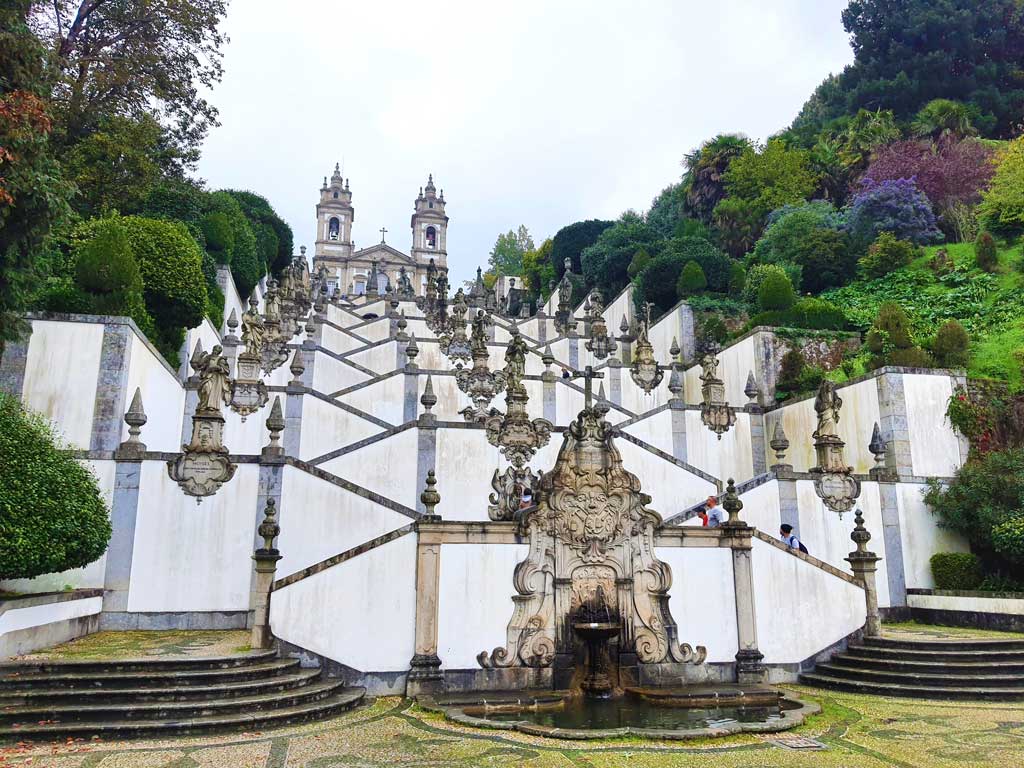 The amazing stairs to the Bom Jesus Do Monte church in Braga