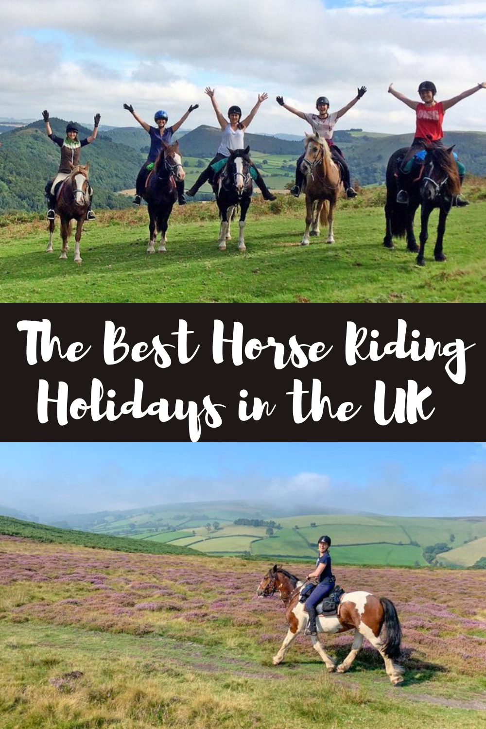 The best horse riding holidays in the UK pin