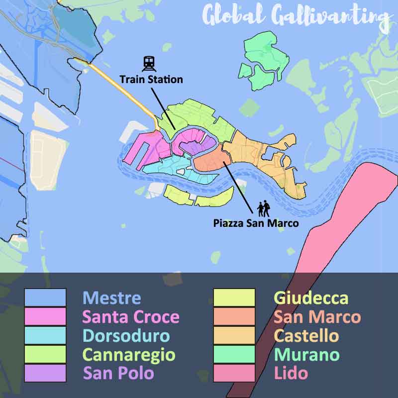 Best areas to stay in Venice