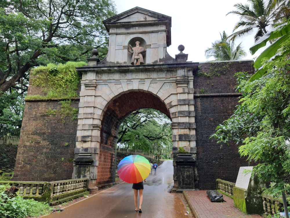 old goa monsoon anna rainbow umbrella