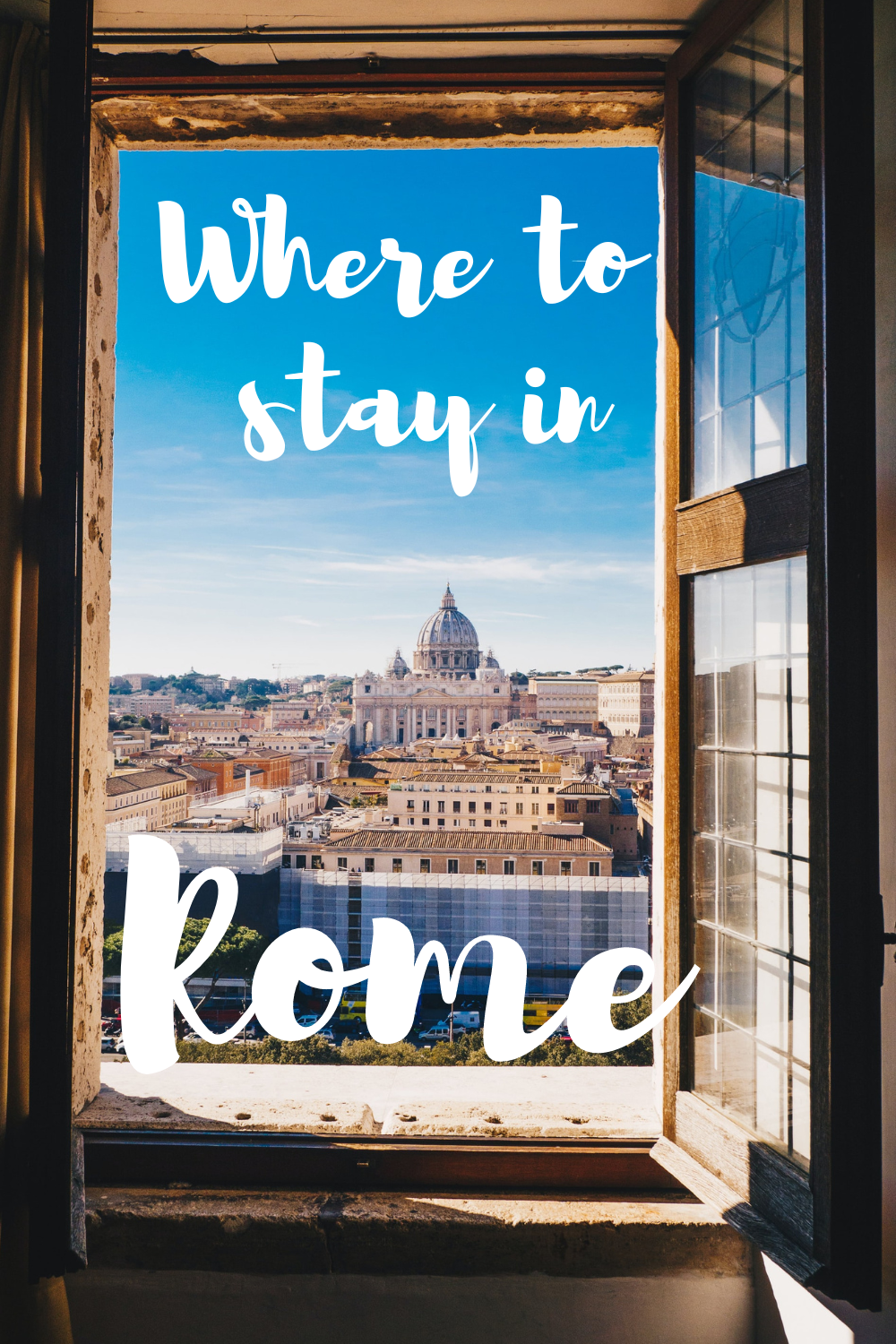 Where To Stay in Rome pin