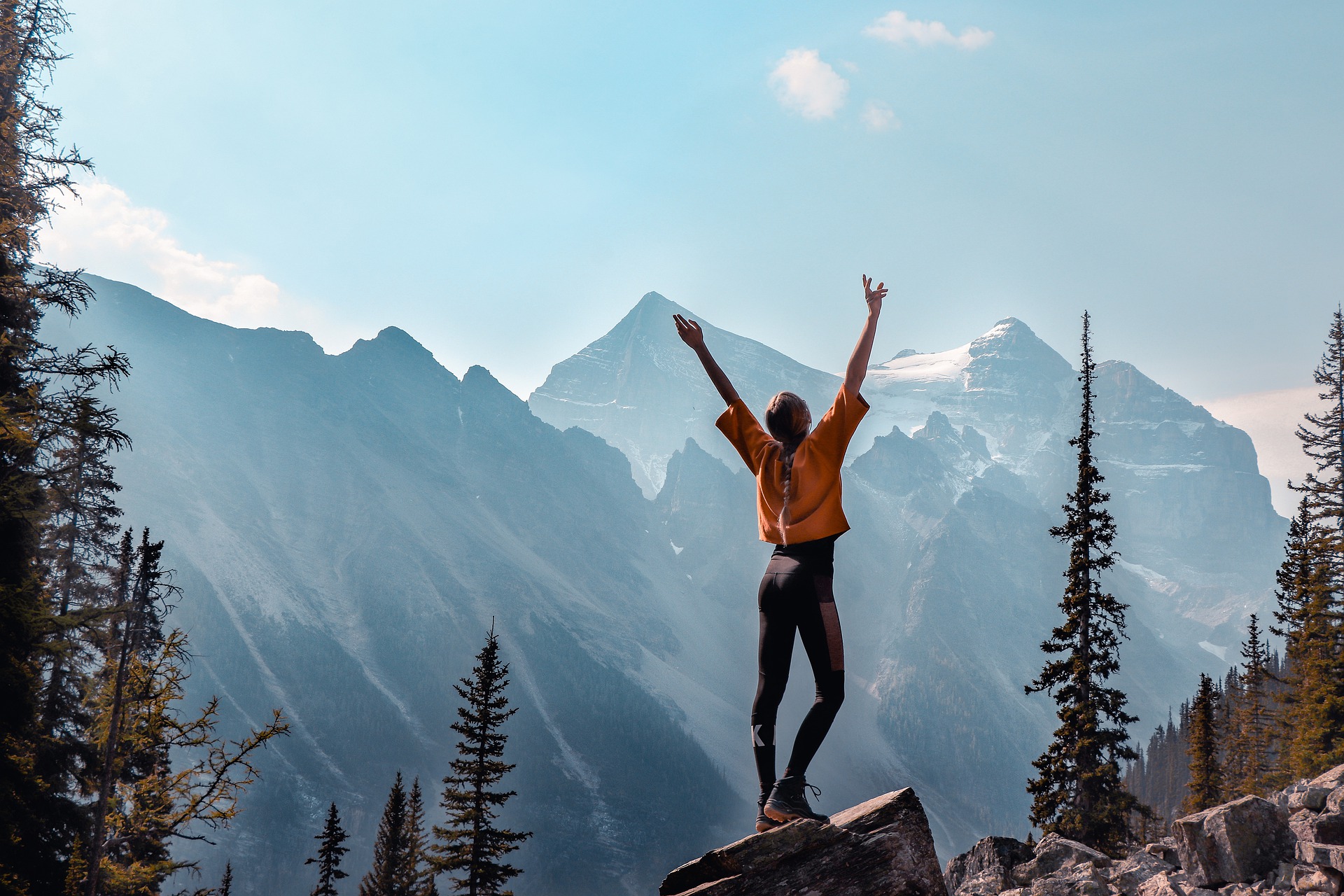hiking mountains