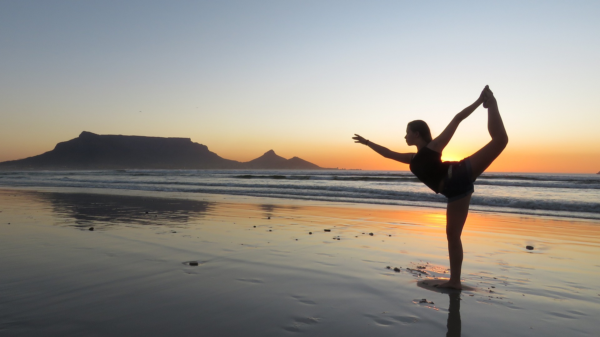 yoga beach cape town south africa
