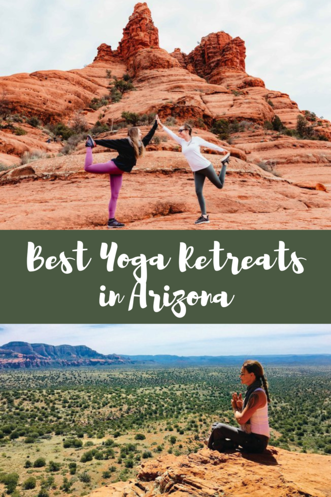 best yoga retreats in arizona pin