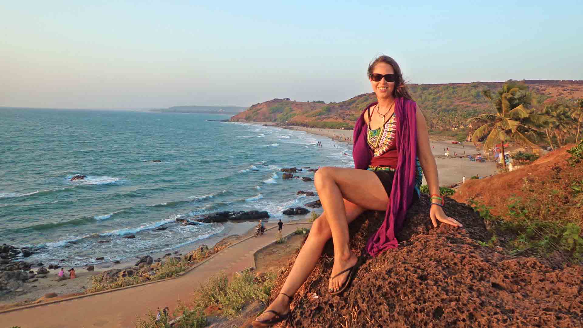 Anna on Goa beach