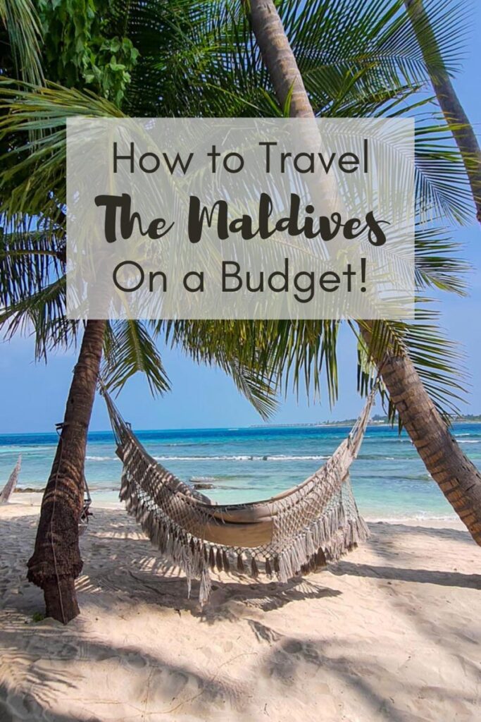 How to travel the Maldives on a budget pin
