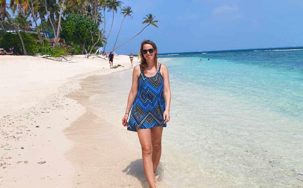 Anna in the Maldives