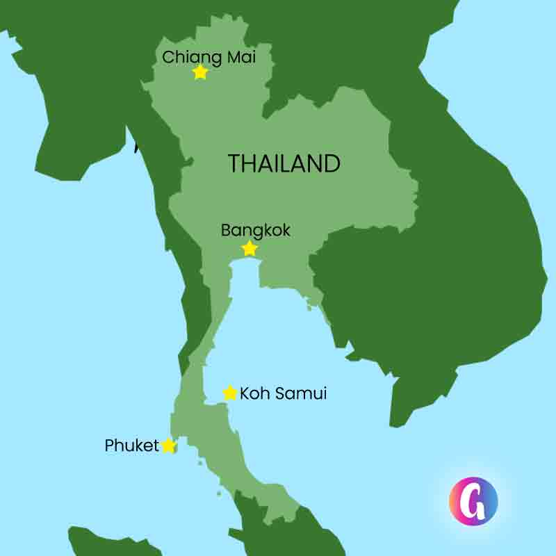 Map of Thailand