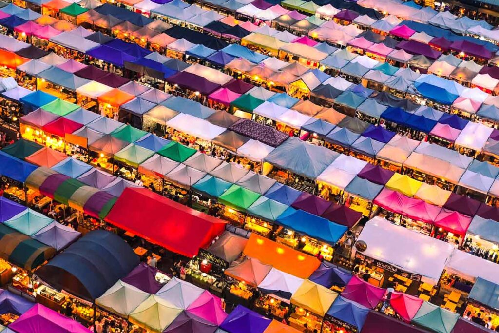 night market in thailand