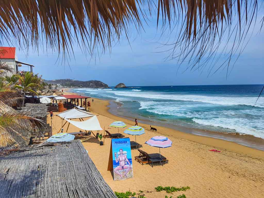 Playa Zipolite, Oaxaca - the only offical nude beach in Mexico