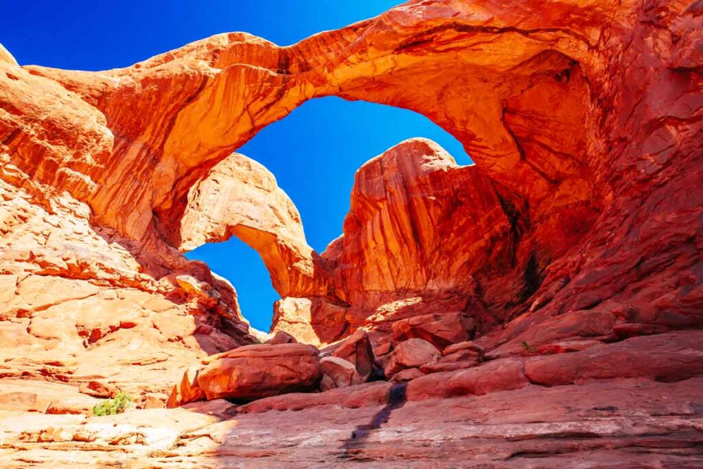 The arches national park in Utah is one of the best places to visit in the usa for nature lovers
