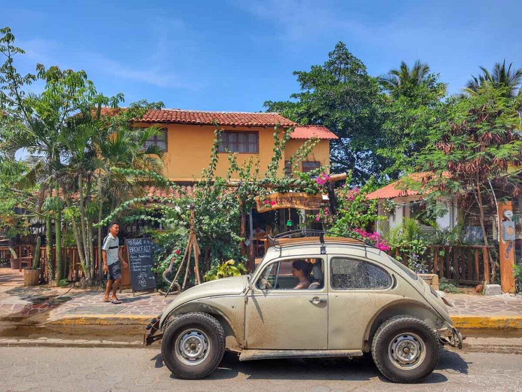 VW beatle car in Mazunte oaxaca mexico-1