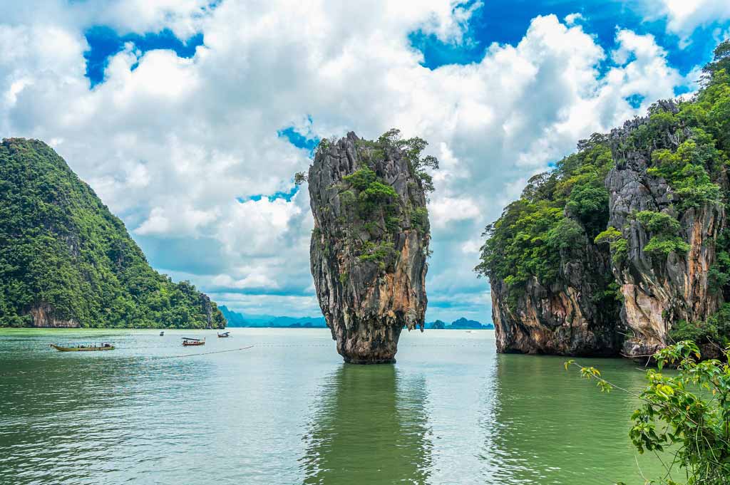 Thailand limestone rocks. James Bond island