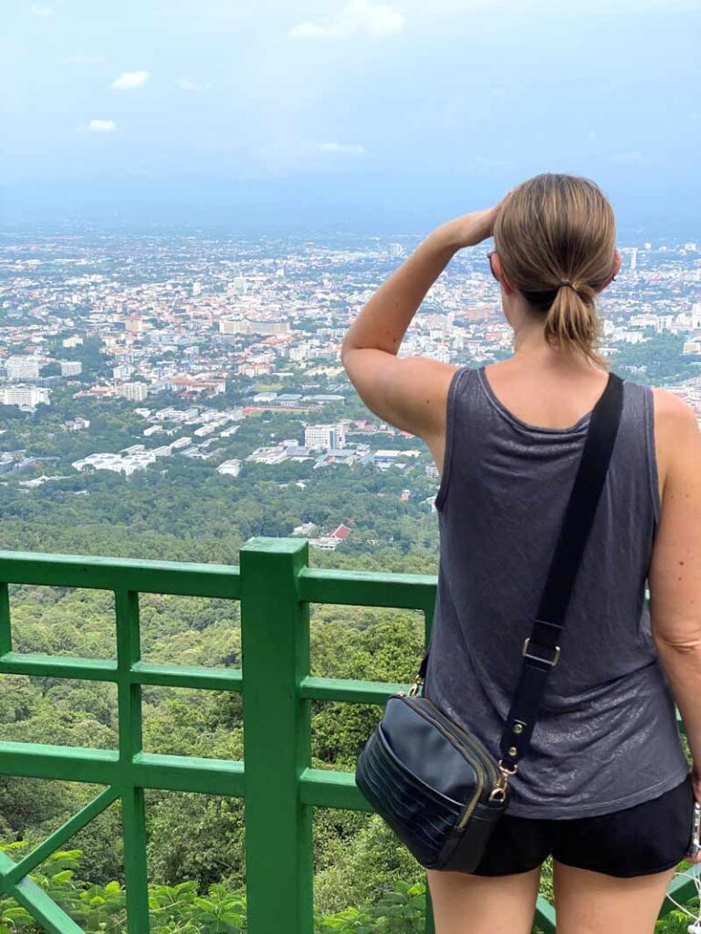 Anna at a Chiang Mai city viewpoint