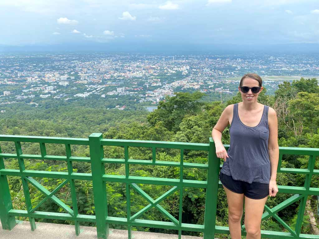 Anna at a Chiang Mai city viewpoint