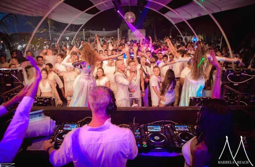 Marbella White Party. Photo Credit: Instagram @marbellabeach 