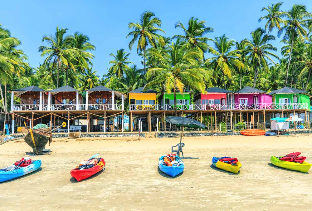 Palolem beach huts, Goa