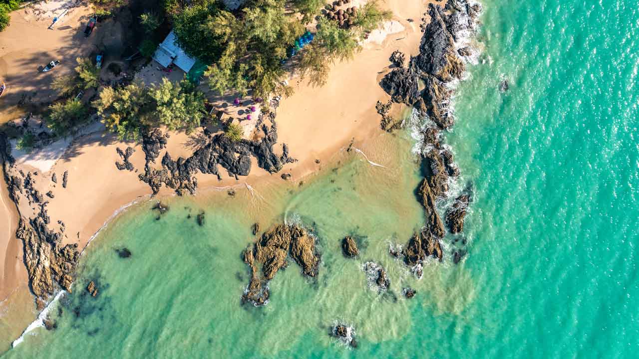 Bang Sak Beach in Khao Lak, Thailand