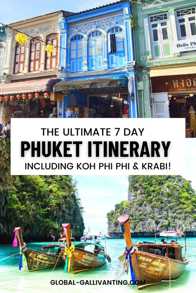 phuket itinerary pin