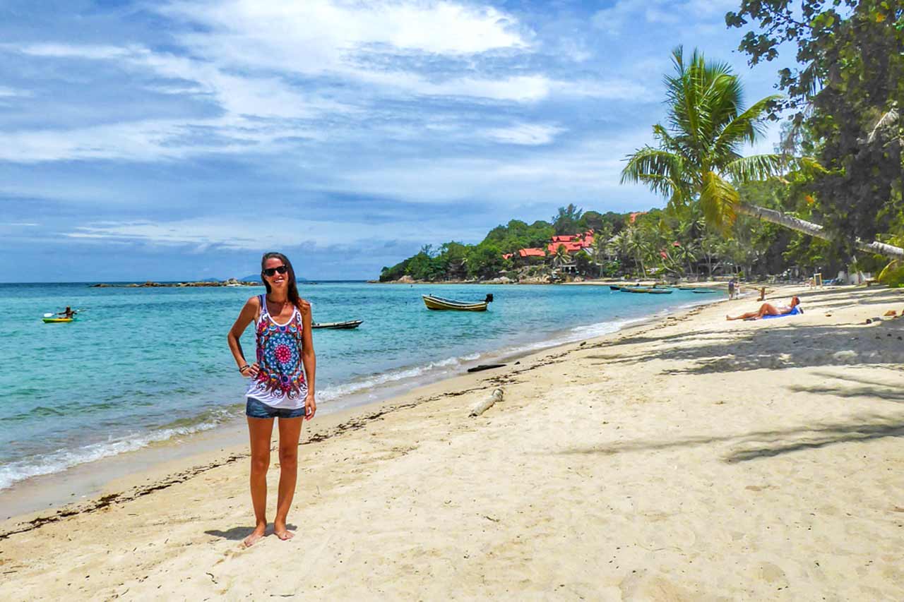 anna on beach in koh phangan