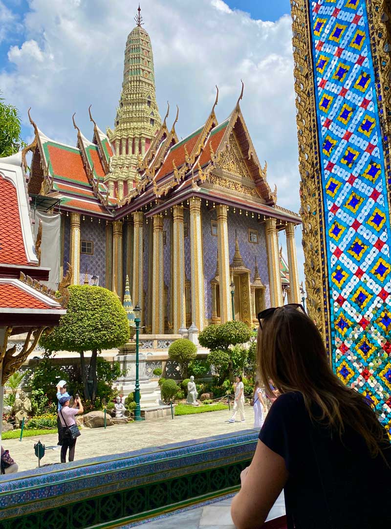 at the grand palace in bangkok