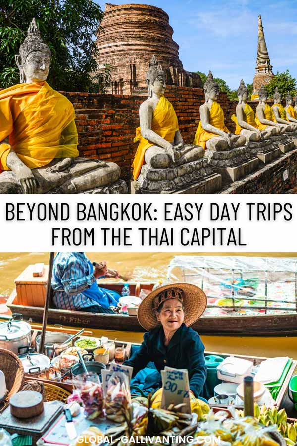 Ideas for day trips from Bangkok, thailand pin
